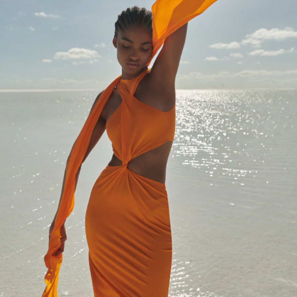 BAOBAB Ribera Maxi Dress Size M Color Amber
